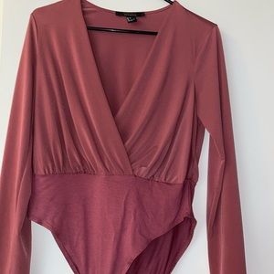 forever 21 mauve bodysuit